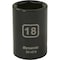 Dynamic 1/2" Drive Standard Socket, Black Phosphate, Tools 1/2" Drive 6 Point Metric, 18mm Standard Length D014018 - alternate 1